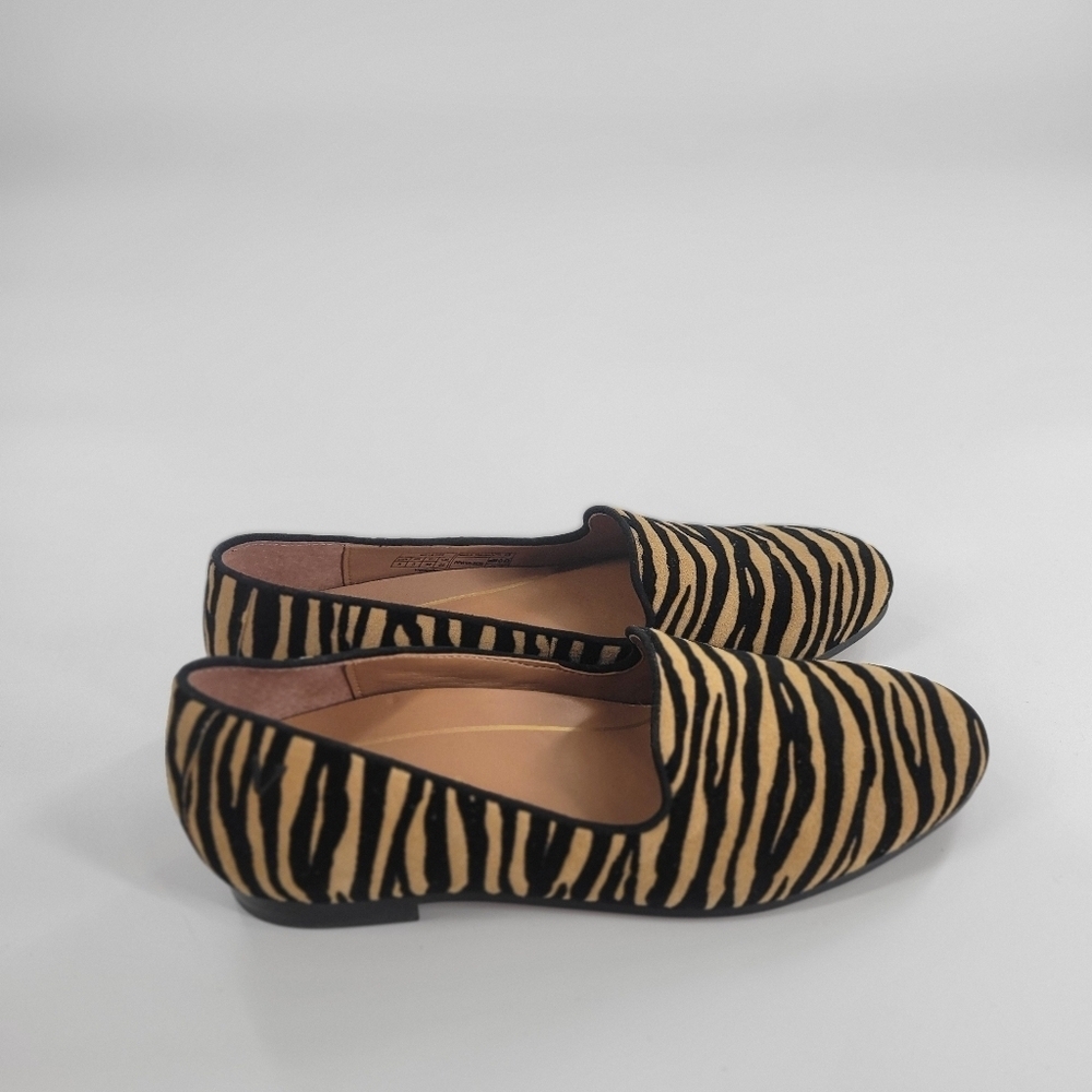 Vionic Willa Tiger Stripe Loafer Slip On Shoes Womens Size 5 US Black Brown - Picture 1 of 5